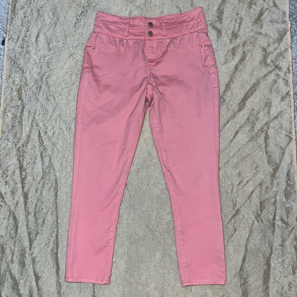 Pink Stretchy Skinny Slim Jeans - Picture 1 of 9